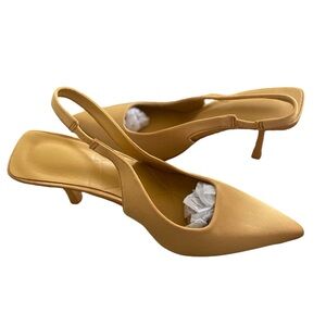 Pointy toe slingback sandals, new size 9 1/2